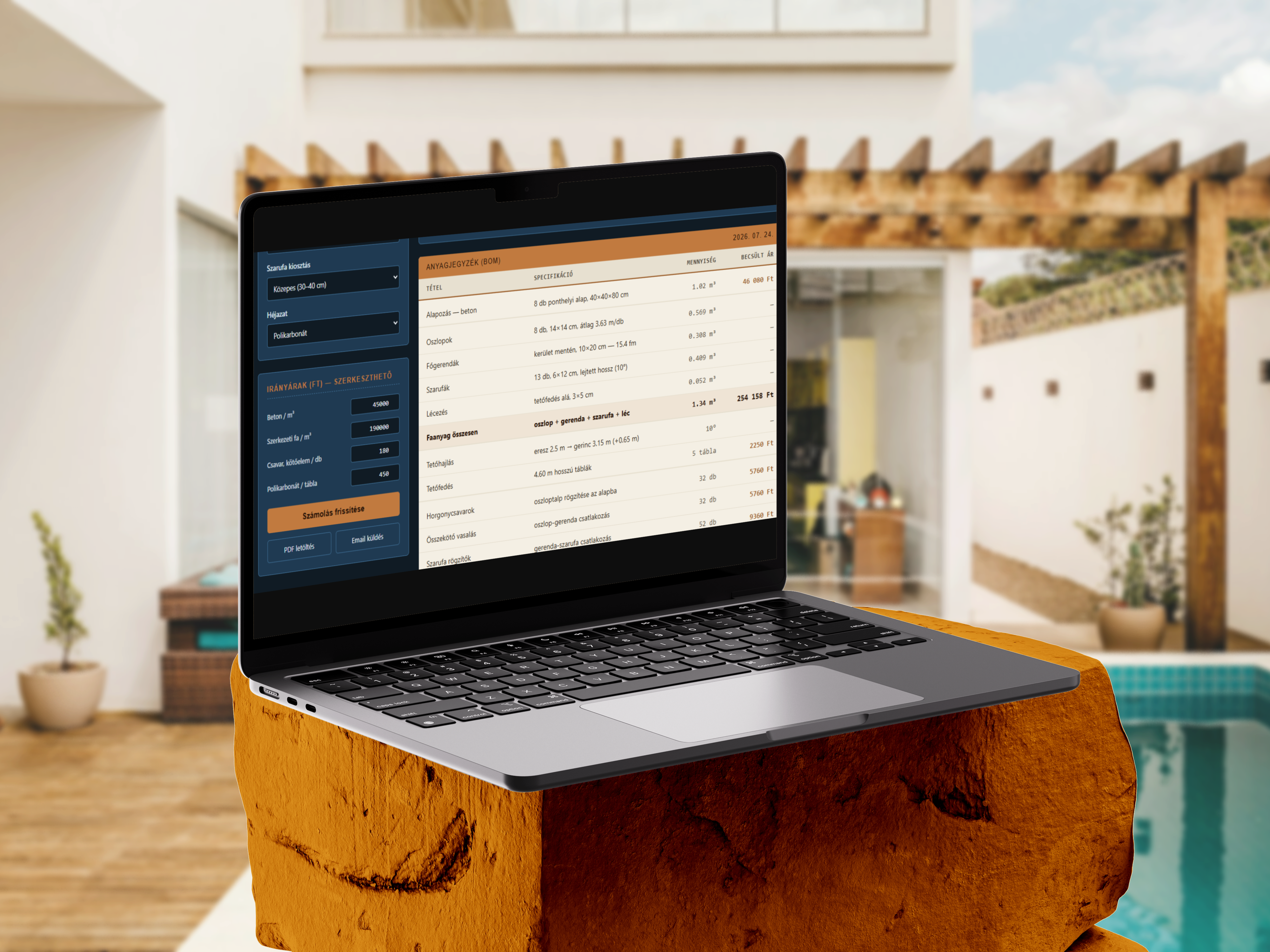 Pergola Calculator Web App 4